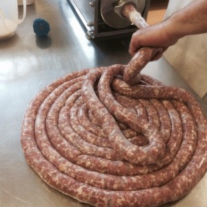 Lucanica style sausages